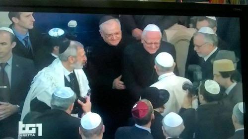Spreafico Papa sinagoga Roma 2