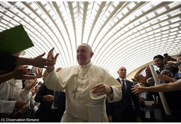 papa Francesco aula Paolo VI