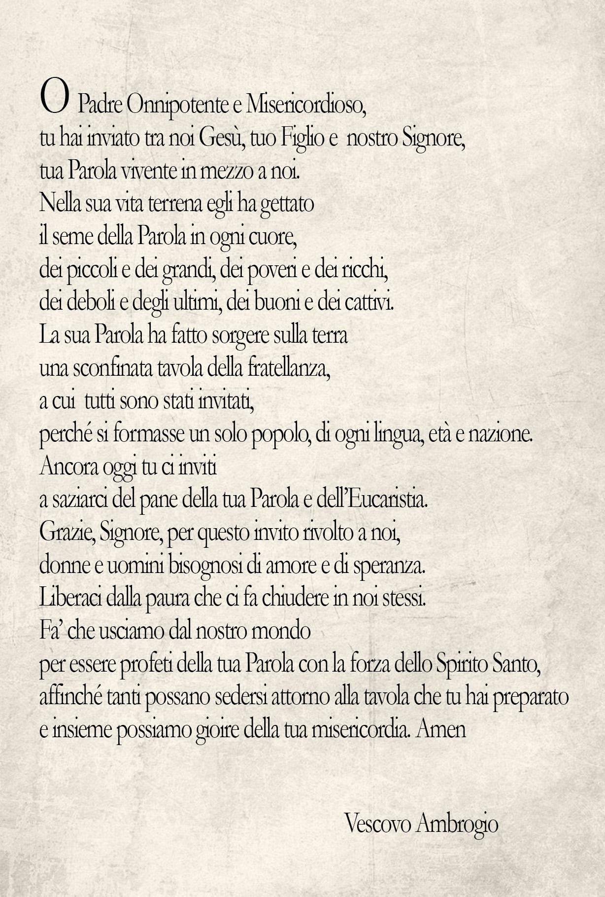 Domencia della Parola retro 2018