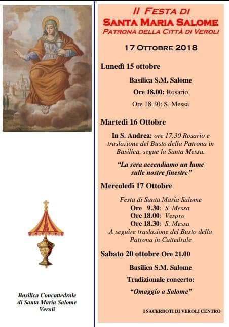 santa salome 2018 locandina