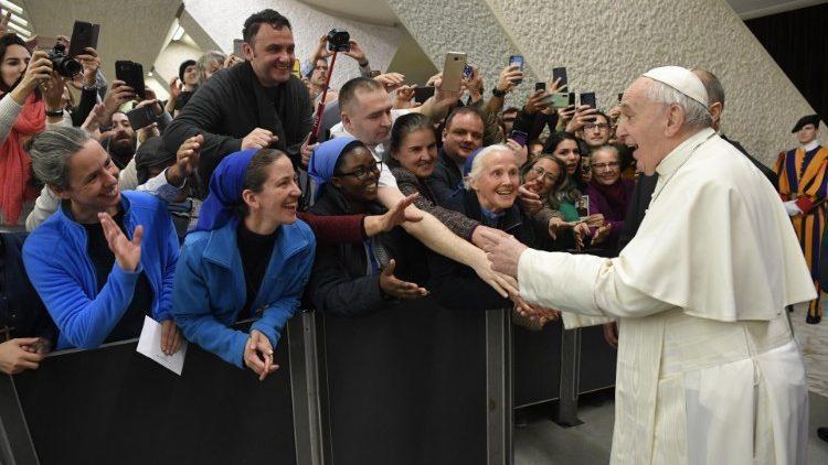 Papa Aula Paolo VI udienza saluti