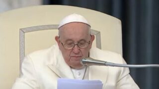 papa udienza primo piano particolare