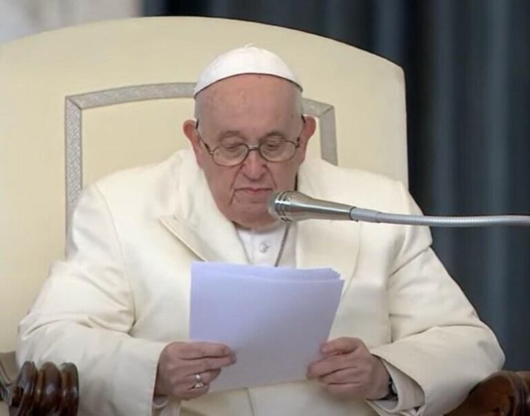 papa udienza primo piano particolare